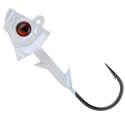 Reaction Tackle Lead Fish Head Jigs - 5-PACK - New