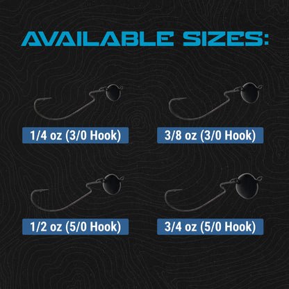 Reaction Tackle Lead Swing Football Jigs - 5-PACK - New
