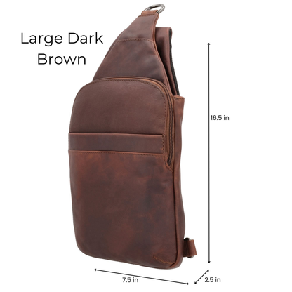 Concealed Carry Unisex Dakota Leather Sling by Lady Conceal