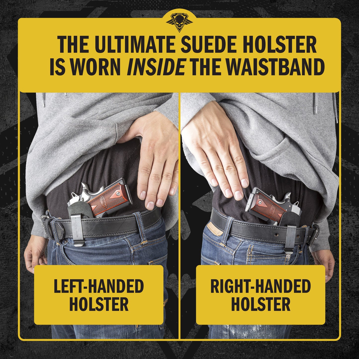 Relentless Tactical The Ultimate Suede Leather IWB Holster - Fits All 1911's - Lifetime Warranty - Made in USA