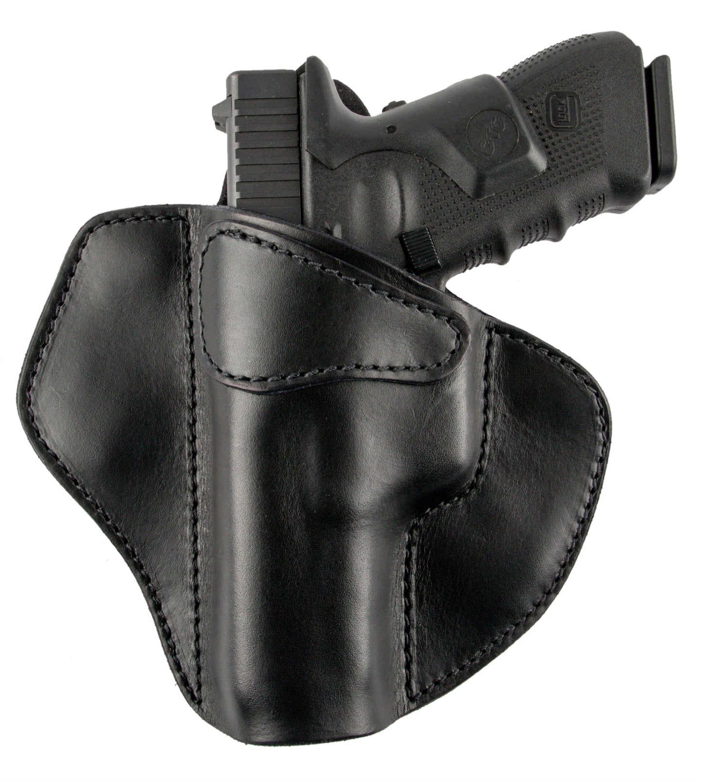 Relentless Tactical Ultimate Leather Holster 2 Slot OWB | Made in USA | Lifetime Warranty | For GLOCK 17 19 22 26 32 33 / S&W M&P Shield / Springfield XD & XDS / Plus All Similar Sized Handguns