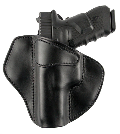 Relentless Tactical Ultimate Leather Holster 2 Slot OWB | Made in USA | Lifetime Warranty | For GLOCK 17 19 22 26 32 33 / S&W M&P Shield / Springfield XD & XDS / Plus All Similar Sized Handguns