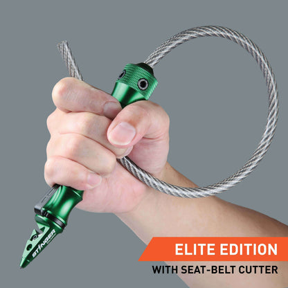 Stinger Survival Tools Whip Car Emergency Tool (Elite Edition, Green)