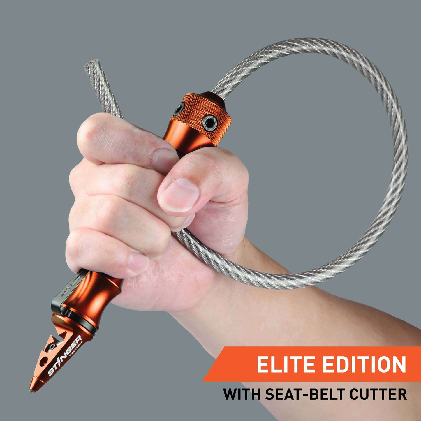Stinger Survival Tools Whip Car Emergency Tool (Elite Edition, Orange)