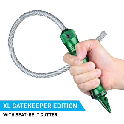 Stinger Survival Tools Whip Car Emergency Tool (XL Gatekeeper Edition, Green)