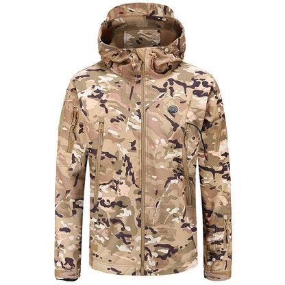 LITEGUEST Heated Camouflage Jacket  Waterproof Outdoor for Winter