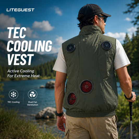 LITEGUEST High-Tech Cooling Vest with TEC Modules & Turbo Fans