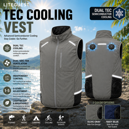 LITEGUEST High-Tech Cooling Vest with TEC Modules & Turbo Fans