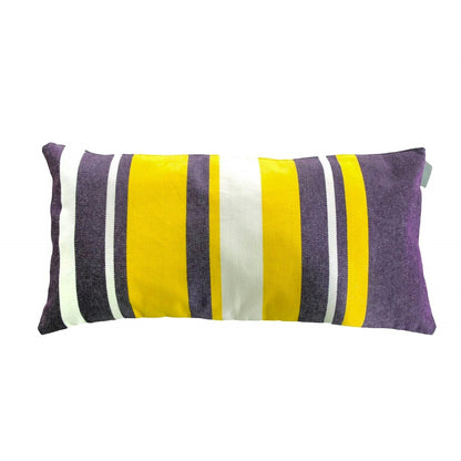 Campus Hammocks LSU Colors Striped Throw Pillow Cover