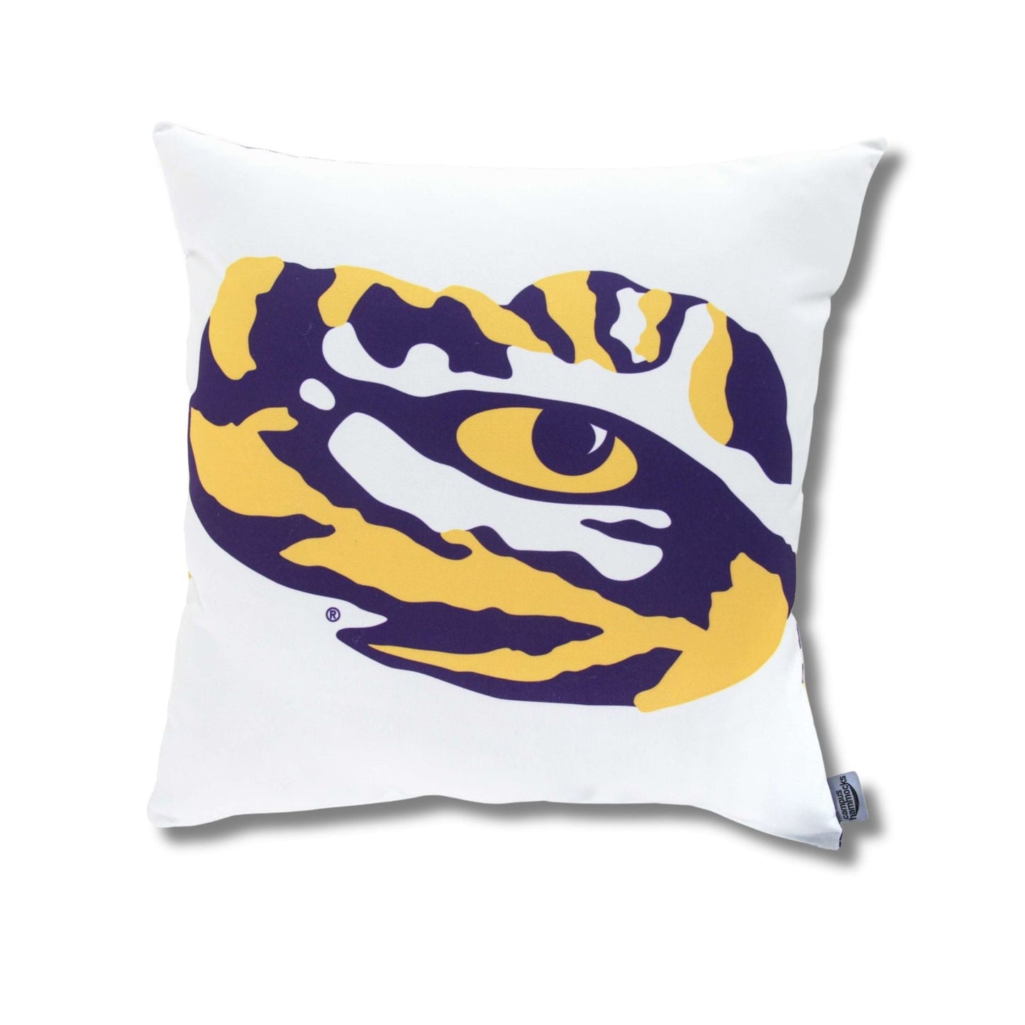 Campus Hammocks LSU Tiger Eye Throw Pillow Cover
