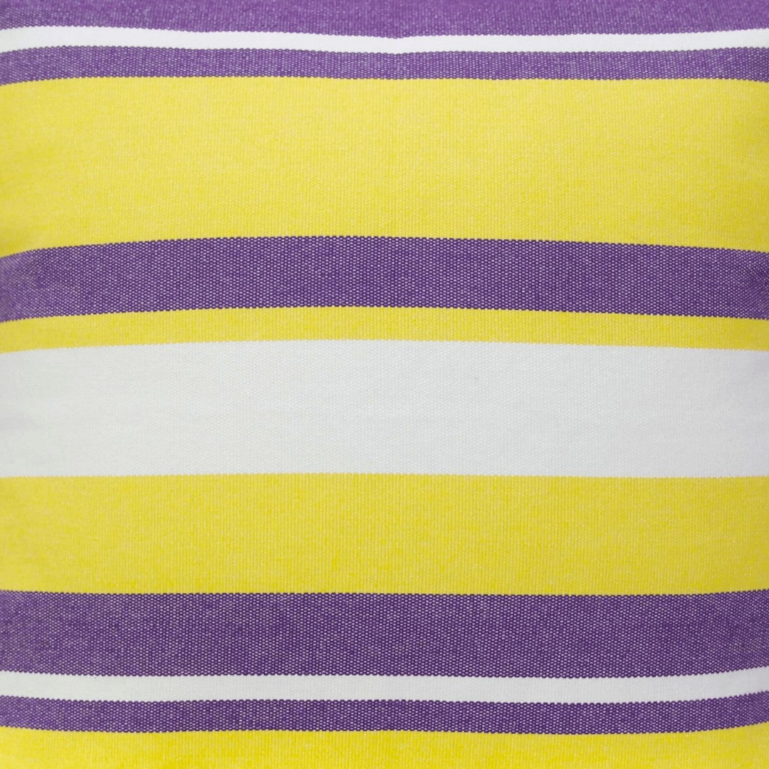 Campus Hammocks LSU Colors Striped Throw Pillow Cover