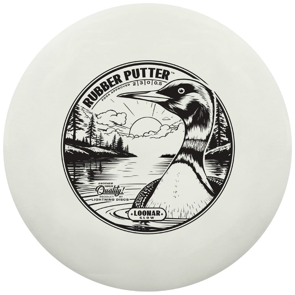 Gotta Go Gotta Throw Lightning Loonar Glow Rubber Putter Golf Disc