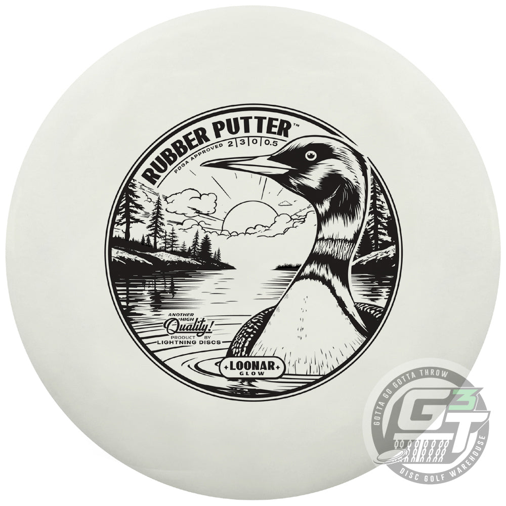 Gotta Go Gotta Throw Lightning Loonar Glow Rubber Putter Golf Disc