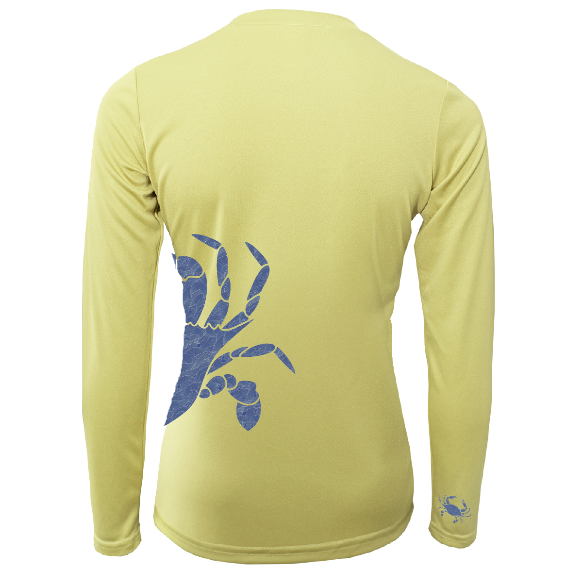 Saltwater Born Blue Crab Wrap Women's Long Sleeve UPF 50+ Dry-Fit Shirt