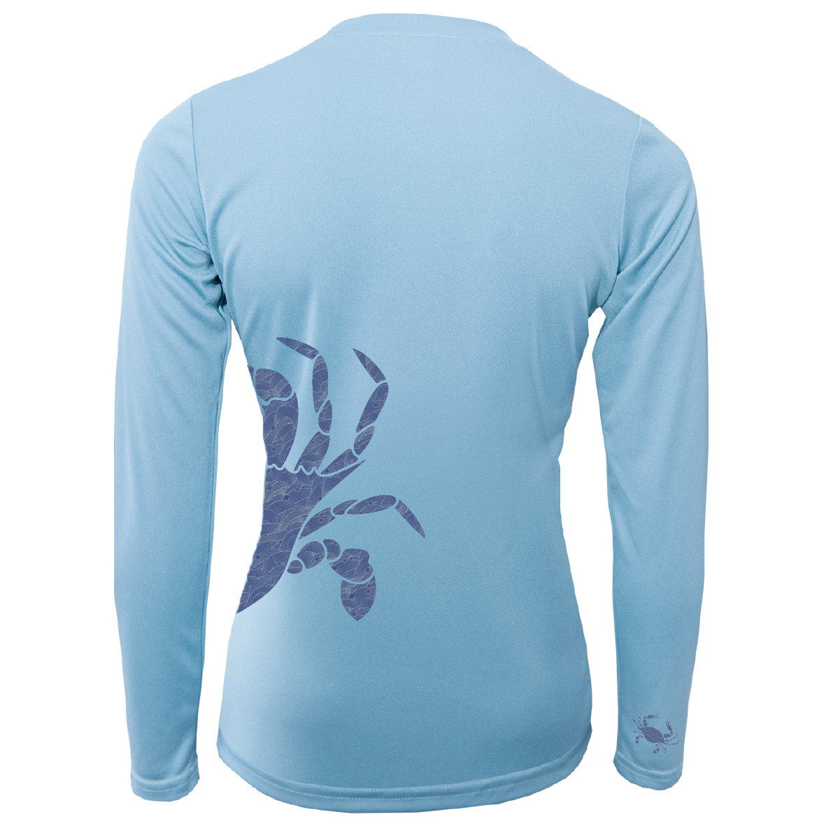 Saltwater Born Blue Crab Wrap Women's Long Sleeve UPF 50+ Dry-Fit Shirt