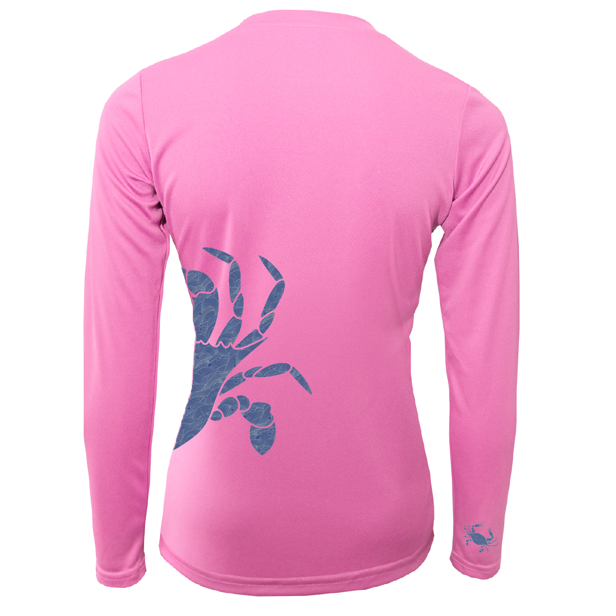 Saltwater Born Blue Crab Wrap Women's Long Sleeve UPF 50+ Dry-Fit Shirt