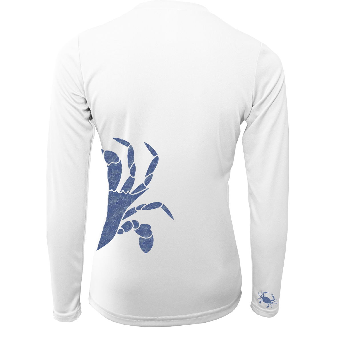 Saltwater Born Blue Crab Wrap Women's Long Sleeve UPF 50+ Dry-Fit Shirt