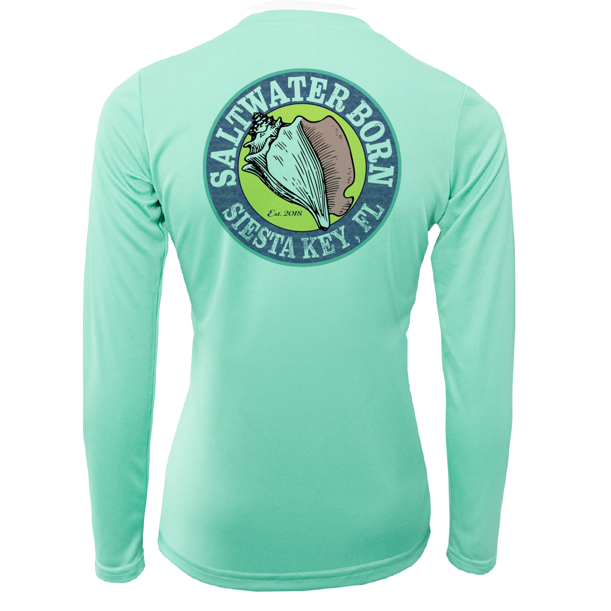 Saltwater Born Siesta Key "Saltwater Heals Everything" Long Sleeve UPF 50+ Dry-Fit Shirt