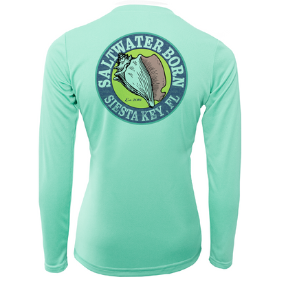 Saltwater Born Siesta Key "Saltwater Heals Everything" Long Sleeve UPF 50+ Dry-Fit Shirt