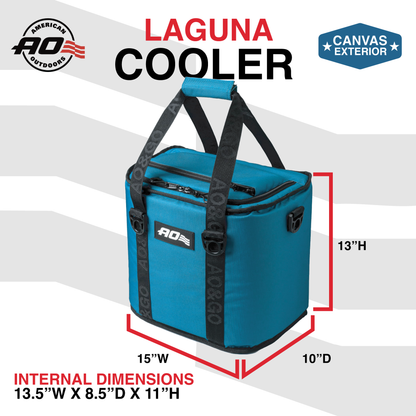 AO Coolers Laguna Canvas 18 Can Cooler - Ocean