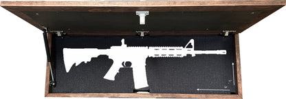 Bellewood Designs - Large Wood Hidden Gun Cabinet Birds In A Tree Wall Decoration - Hidden Gun Safe To Securely Store Your Gun In Plain Sight