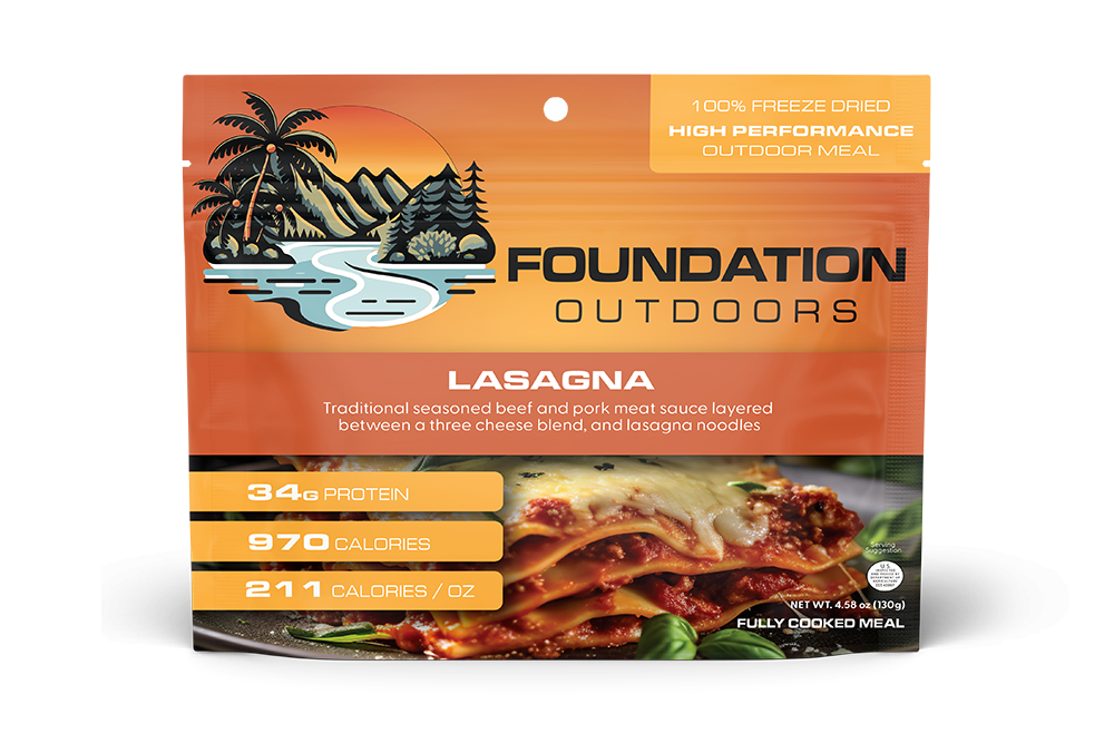Foundation Outdoors Lasagna Meal