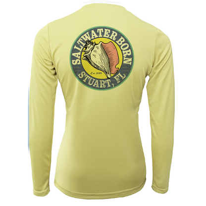 Saltwater Born Stuart "Saltwater Hair...Don't Care" Long Sleeve UPF 50+ Dry-Fit Shirt