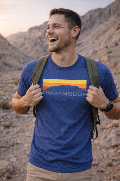 Timpanogos Hiking Co. Retro Mountain Classic (warm) Graphic Tee