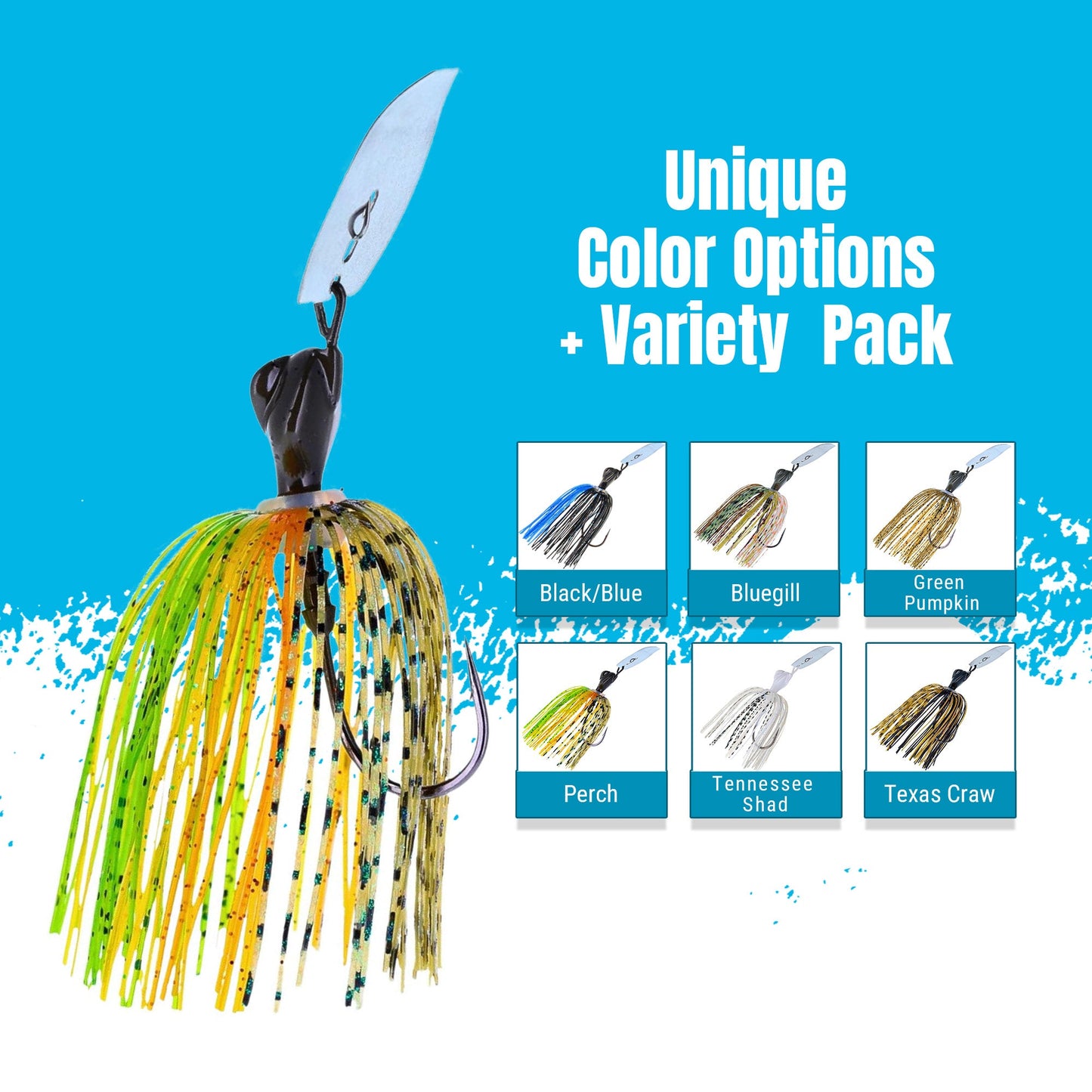 Reaction Tackle Lead Breaker Jigs- 3-Pack; Durable Fishing Jigs for Freshwater & Saltwater - New