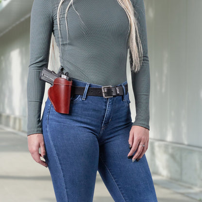 Unisex Inside Waistband Left-Handed Leather Holster by Lady Conceal