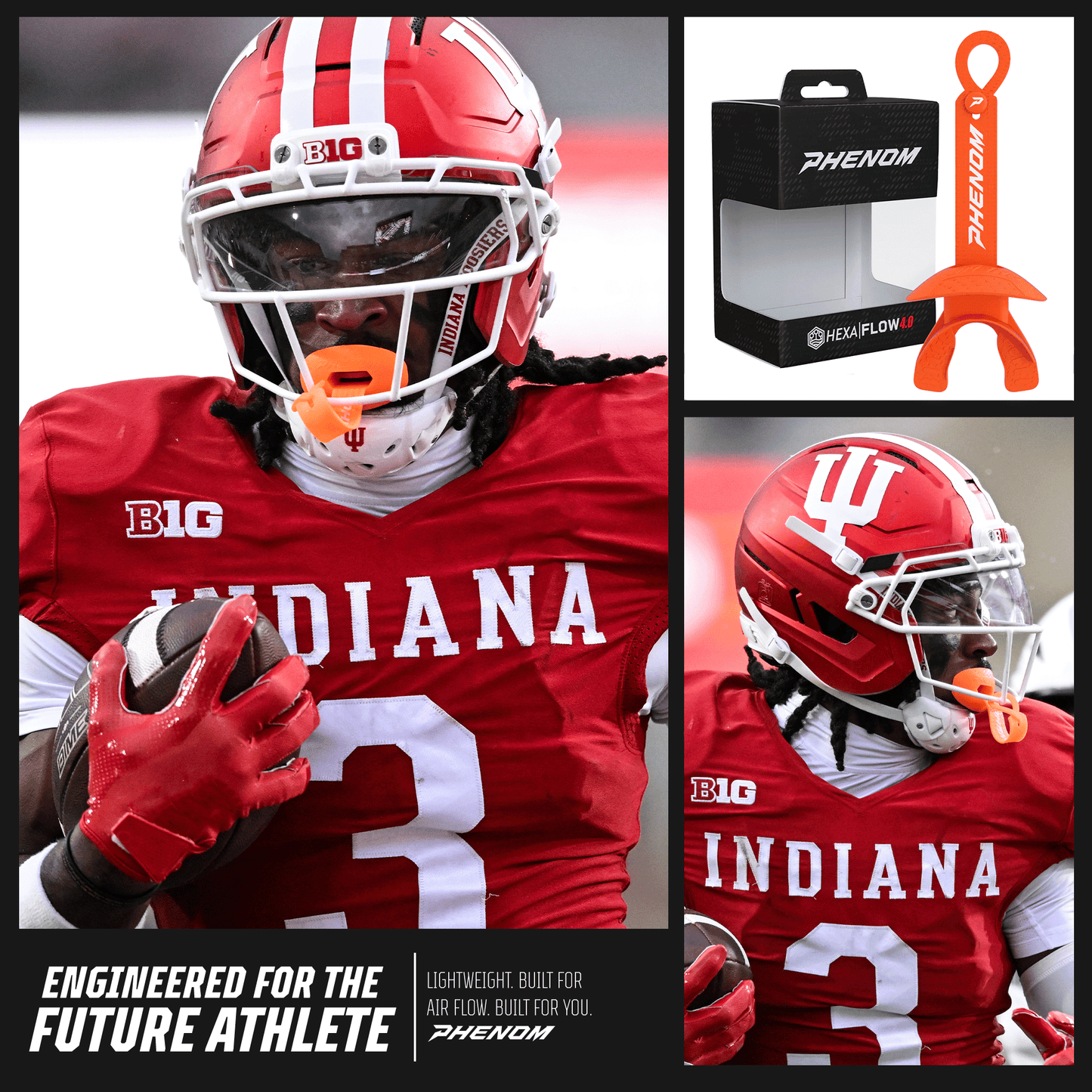 Phenom Elite Hexa-Flow™ 4.0 Football Mouthguard – Team Color Edition (Adult & Youth)