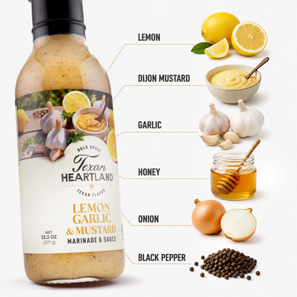 Texan Heartland Lemon, Garlic & Mustard Marinade & Sauce