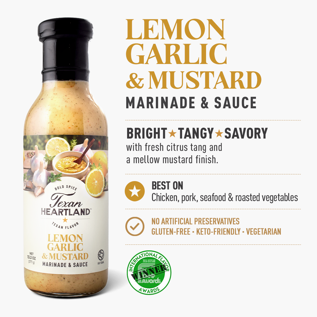 Texan Heartland Lemon, Garlic & Mustard Marinade & Sauce
