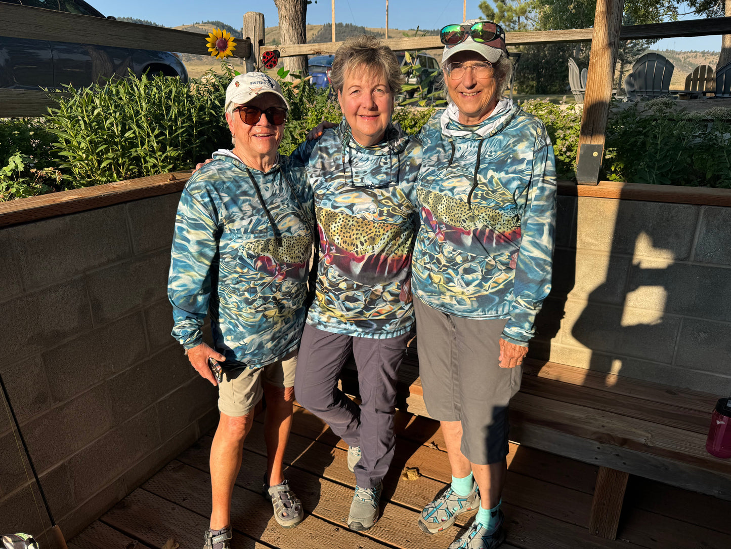 Cognito Brands Tranquility Rainbow Trout Graphic Fishing Hoodie