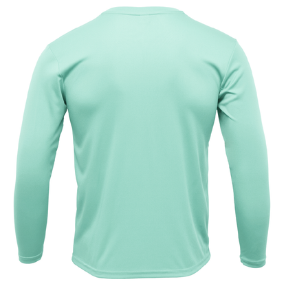 Saltwater Born Men's Clean "Life Is Better At The Beach" Turtle Long Sleeve UPF 50+ Dry-Fit Shirt