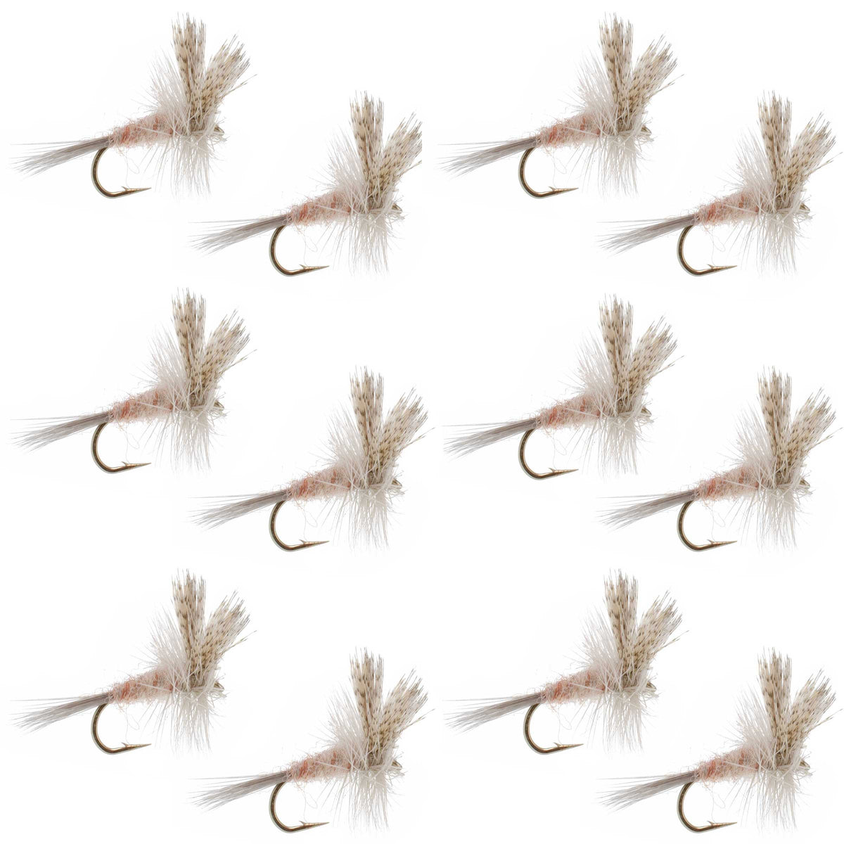 The Fly Fishing Place Light Hendrickson Classic Dry Fly - 12 Flies Size 18