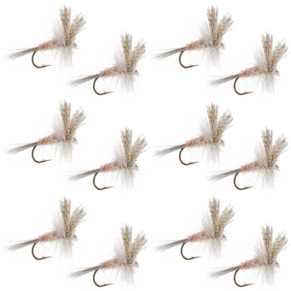 The Fly Fishing Place Light Hendrickson Classic Dry Fly - 12 Flies Size 18
