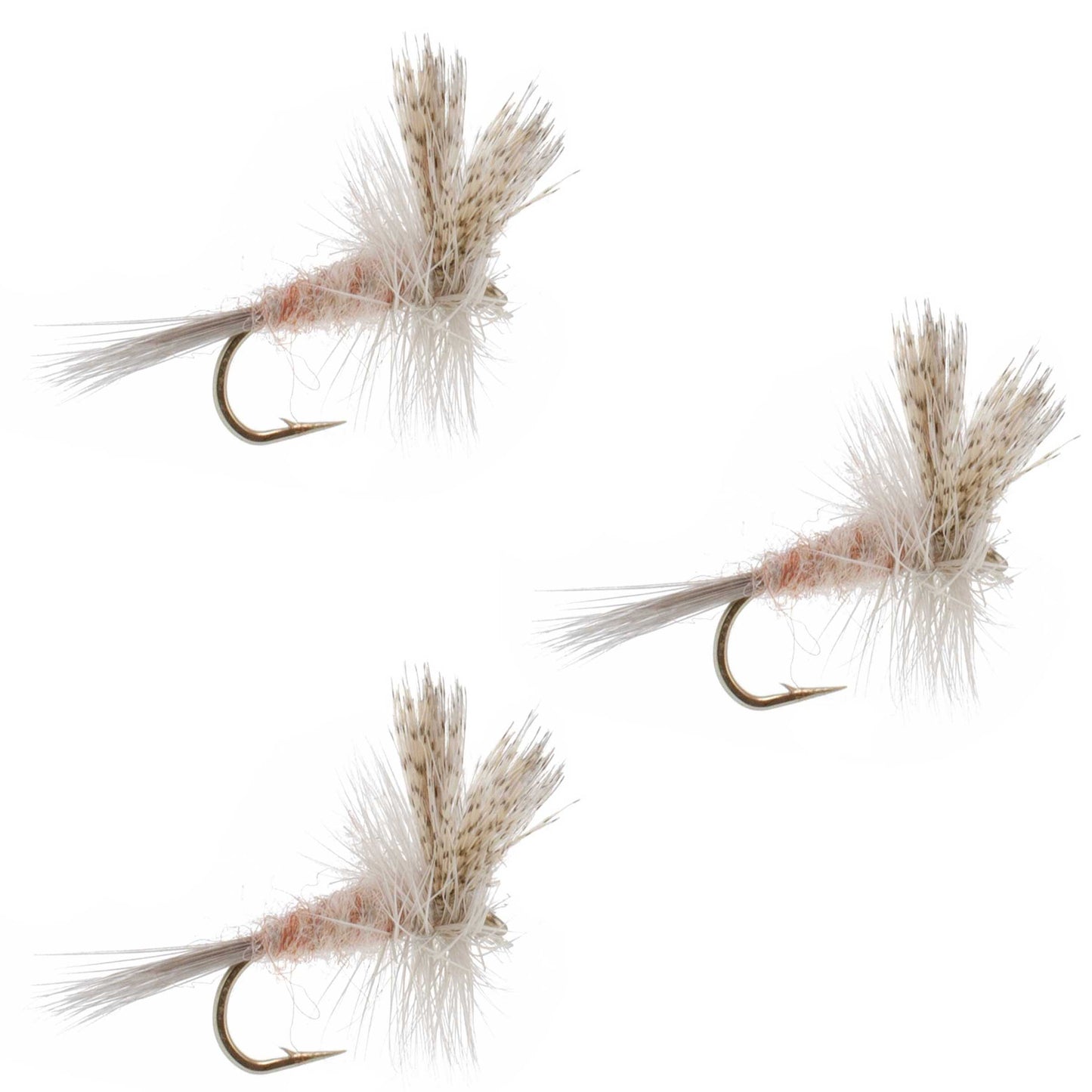 The Fly Fishing Place 3 Pack Light Hendrickson Classic Dry Fly - Size 14