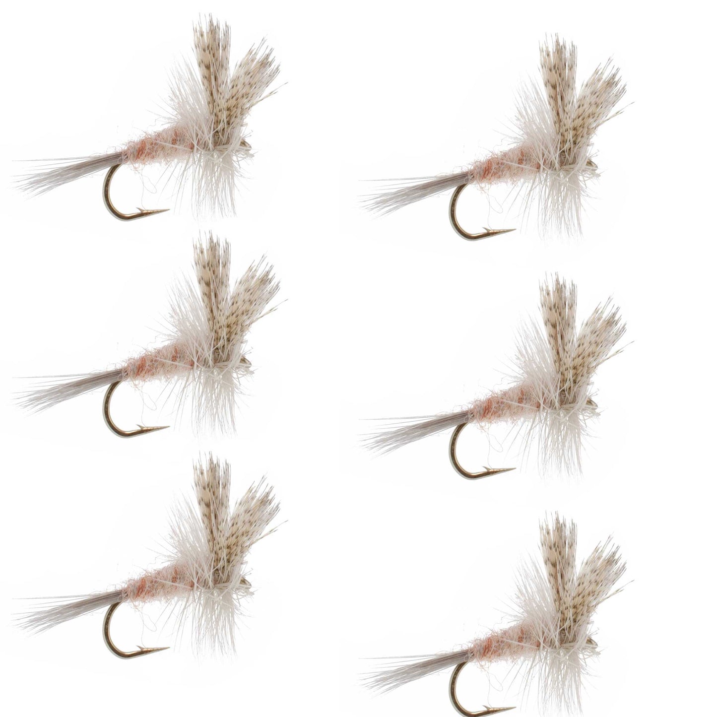 The Fly Fishing Place Light Hendrickson Classic Dry Fly - 6 Flies Size 18