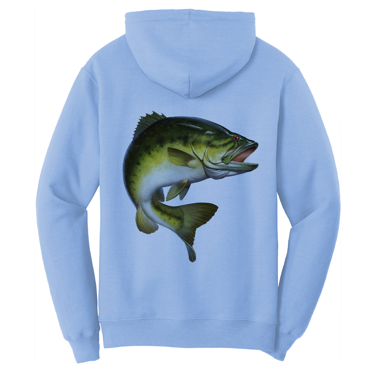 Saltwater Born Texas Freshwater Born Men's Largemouth Bass Cotton Hoodie