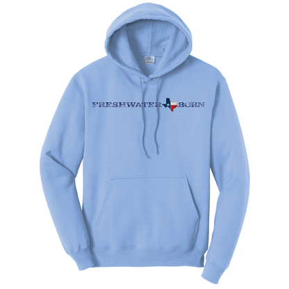 Saltwater Born Texas Freshwater Born Men's Largemouth Bass Cotton Hoodie