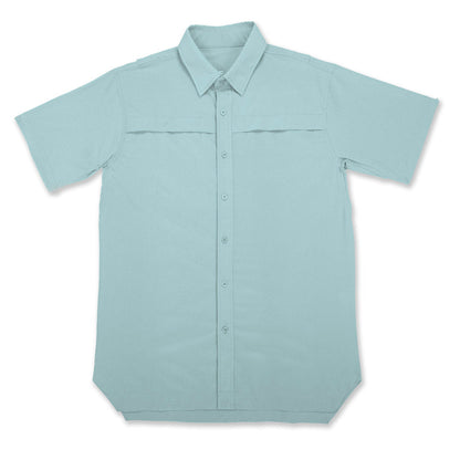 Xotic - Short Sleeve Solid Lifestyle Button Down w/ REPEL-X