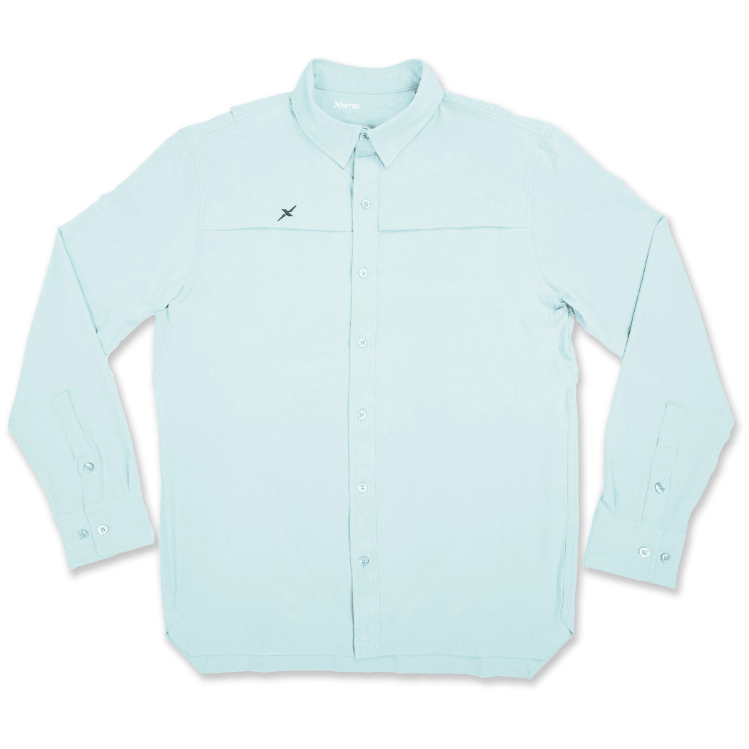 Xotic - Long Sleeve Solid Lifestyle Button Down w/ REPEL-X