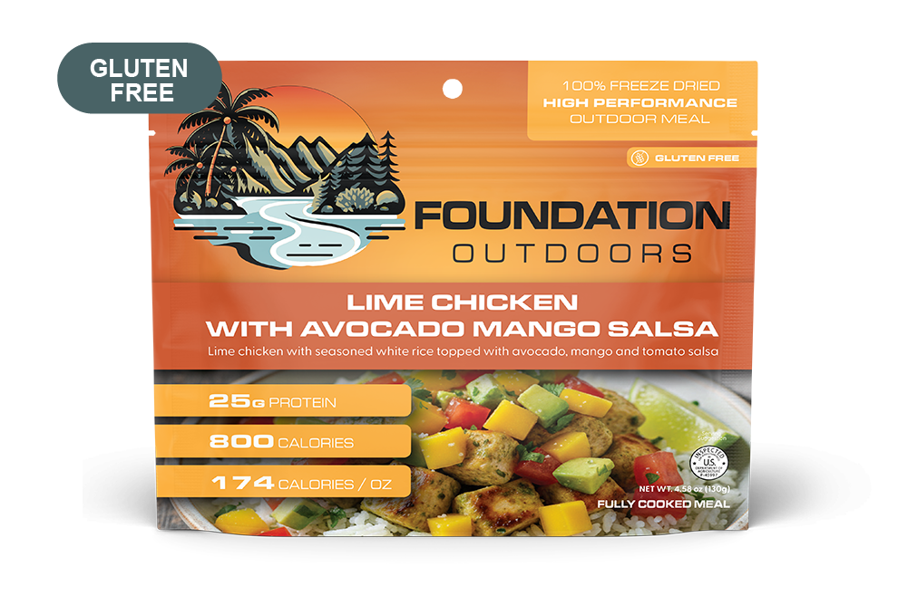 Foundation Outdoors Lime Chicken with Avocado, Mango Salsa Meal