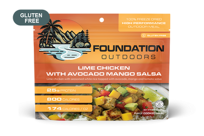 Foundation Outdoors Lime Chicken with Avocado, Mango Salsa Meal