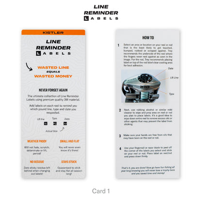 Kistler Line Reminder Labels