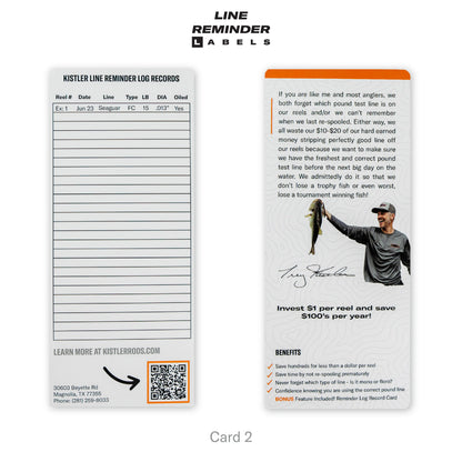 Kistler Line Reminder Labels