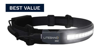 Liteband ACTIV 350 Lumen LED Wide Beam Rechargeable Headlamp