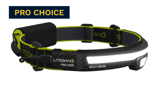 Liteband PRO 1500 Lumen LED Multi-Beam Rechargeable Headlamp