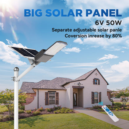 Langy Solar Lights 1400W solar street light with pole -30,000lumens